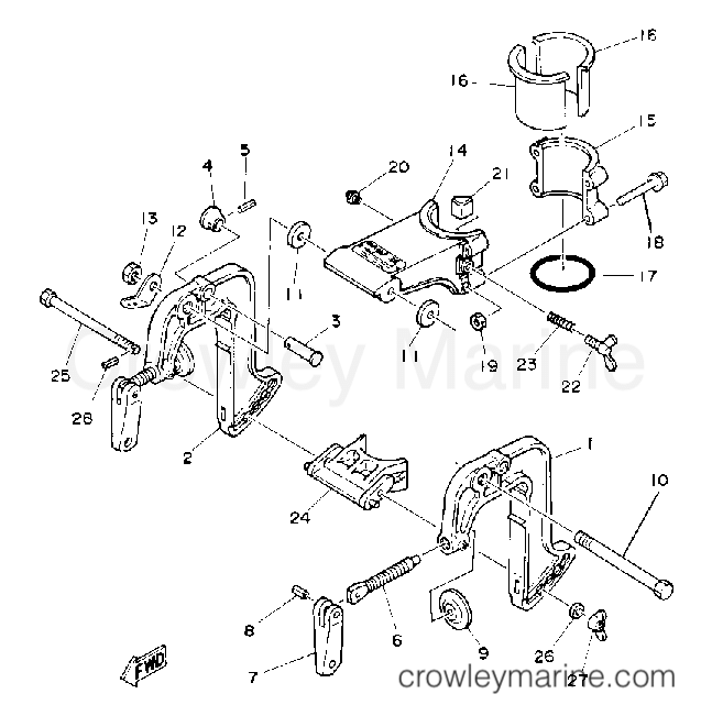 Yamaha Motors 2MSHR - BRACKET 1