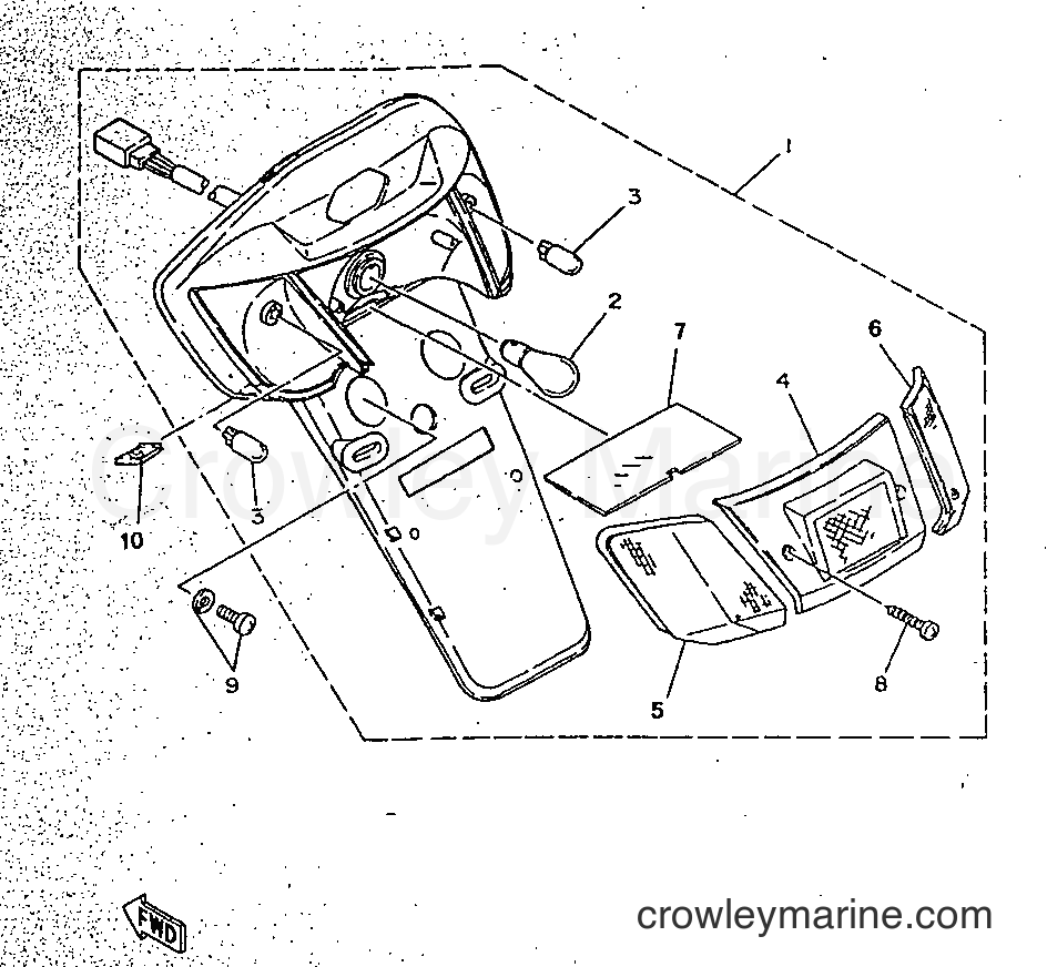 Yamaha Motors CY50R (3WG7) [999] - GRUPO DE LUCES TRASERAS