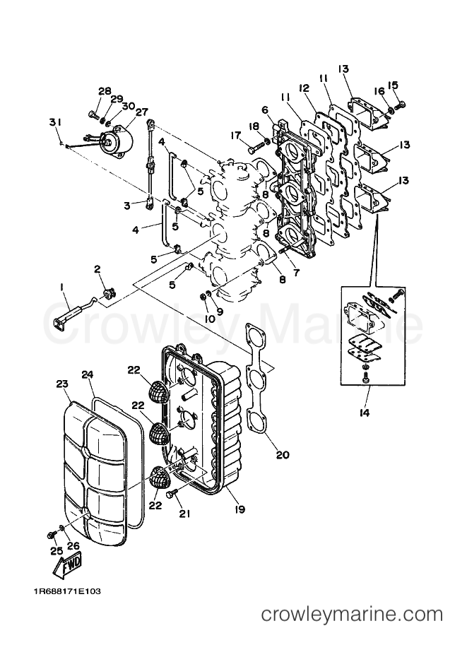 Yamaha Motors 85A (6880) [020] - INTAKE