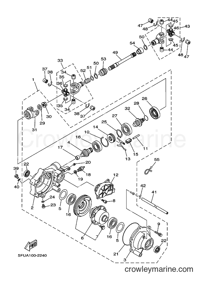 Yamaha Motors YFM400FWN (5FUB) [010] - FRONT DIFFERENTIAL