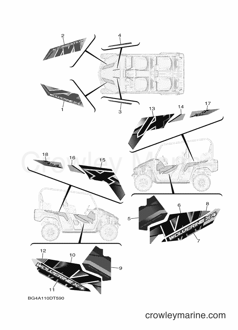 2018 ATV YXF850ES - YXF850ES (BG4A) [010] - GRAPHICS