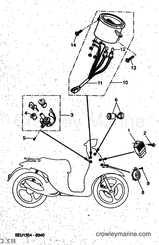 1998 Scooter YH50 - YH50 (5EU7) [010] - ELECTRICAL 1