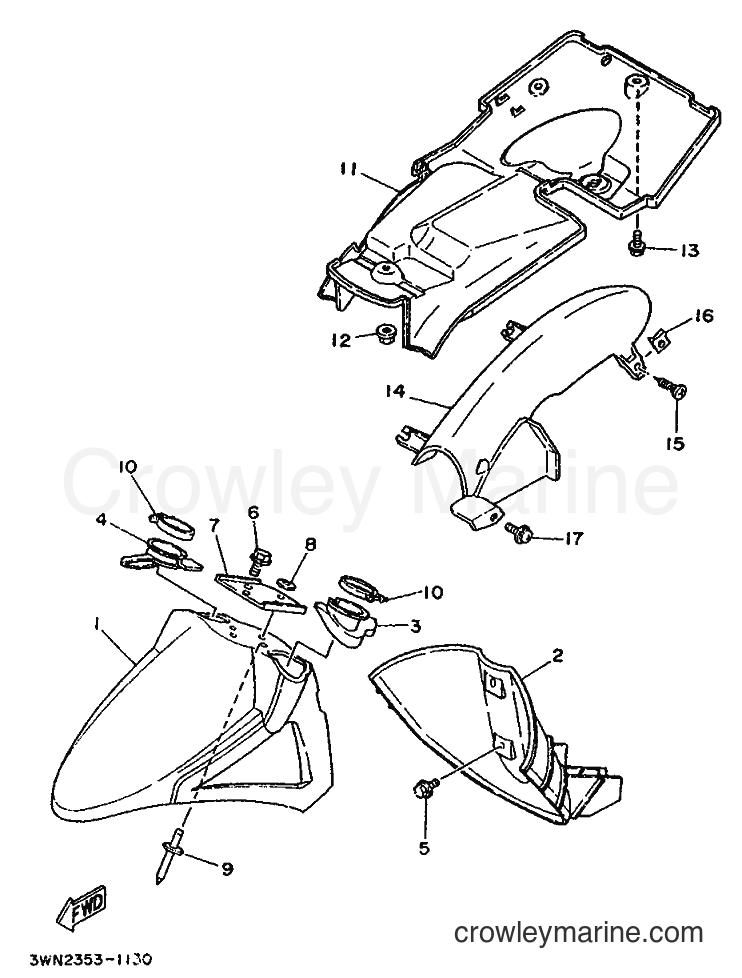 1991 Scooter CR50Z - CR50Z (3WN3) [999] - FENDER
