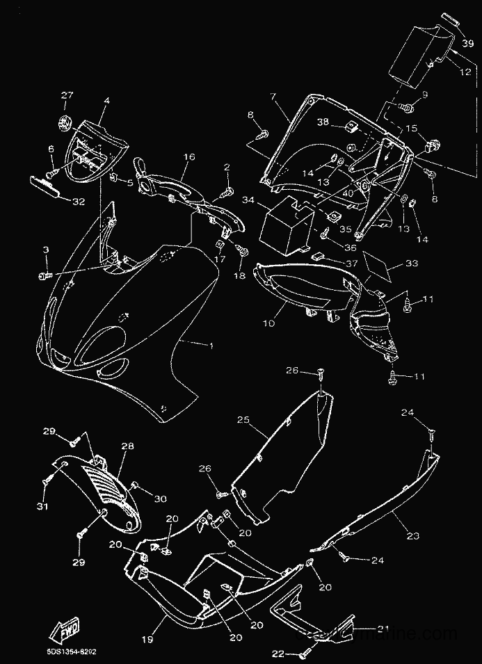 2000 Scooter YP125E - YP125E (5DSC) [010] - COWLING 1