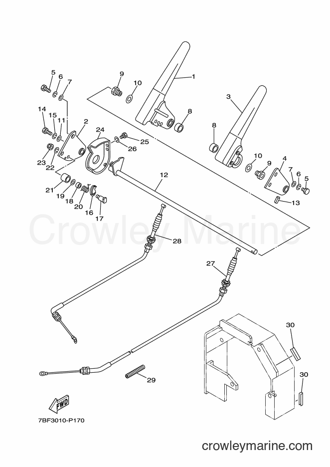2016 Snowblower YT1390EX - YT1390EX (7BF3) [010] - CLUTCH LEVER