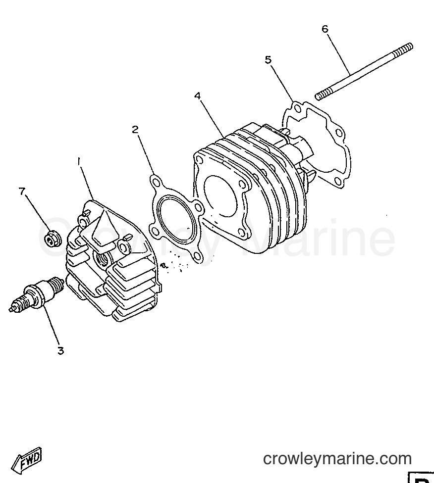 1996 Scooter YA50S - YA50S (4MJ9) [999] - CYLINDER & CRANKCASE