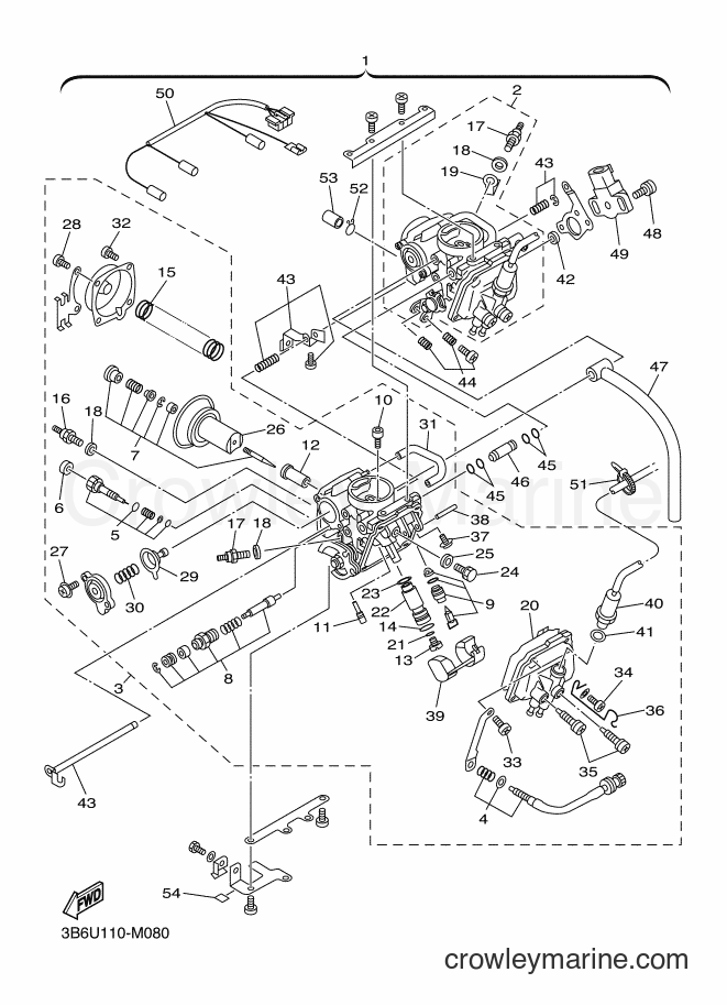 Yamaha Motors XVS650A (1BFE) [010] - CARBURETOR