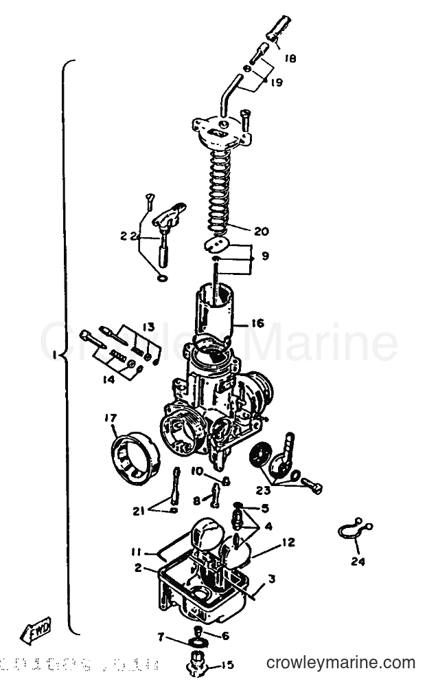 1987 Dirt Bike DT125LC - DT125LC (2AJ) [999] - CARBURETOR