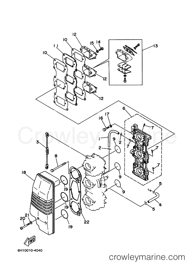 Yamaha Motors 80A (6H0) [010] - INTAKE