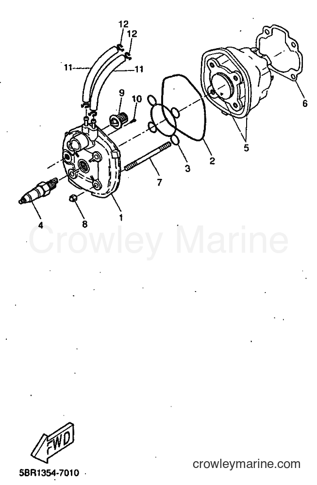 1998 Scooter YQ50L - YQ50L (5CL3) [010] - CYLINDER