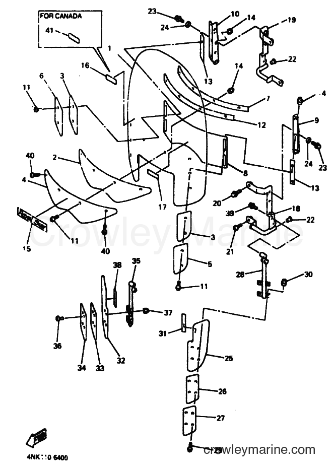 1996 Cruiser XVZ13AT - XVZ13AT (4NL3) [010] - COWLING 1