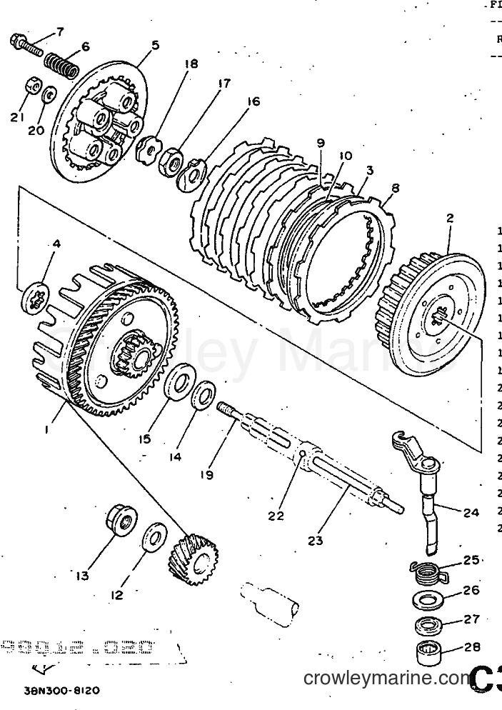 1991 Dirt Bike DT125R - DT125R (3PY3) [999] - CLUTCH