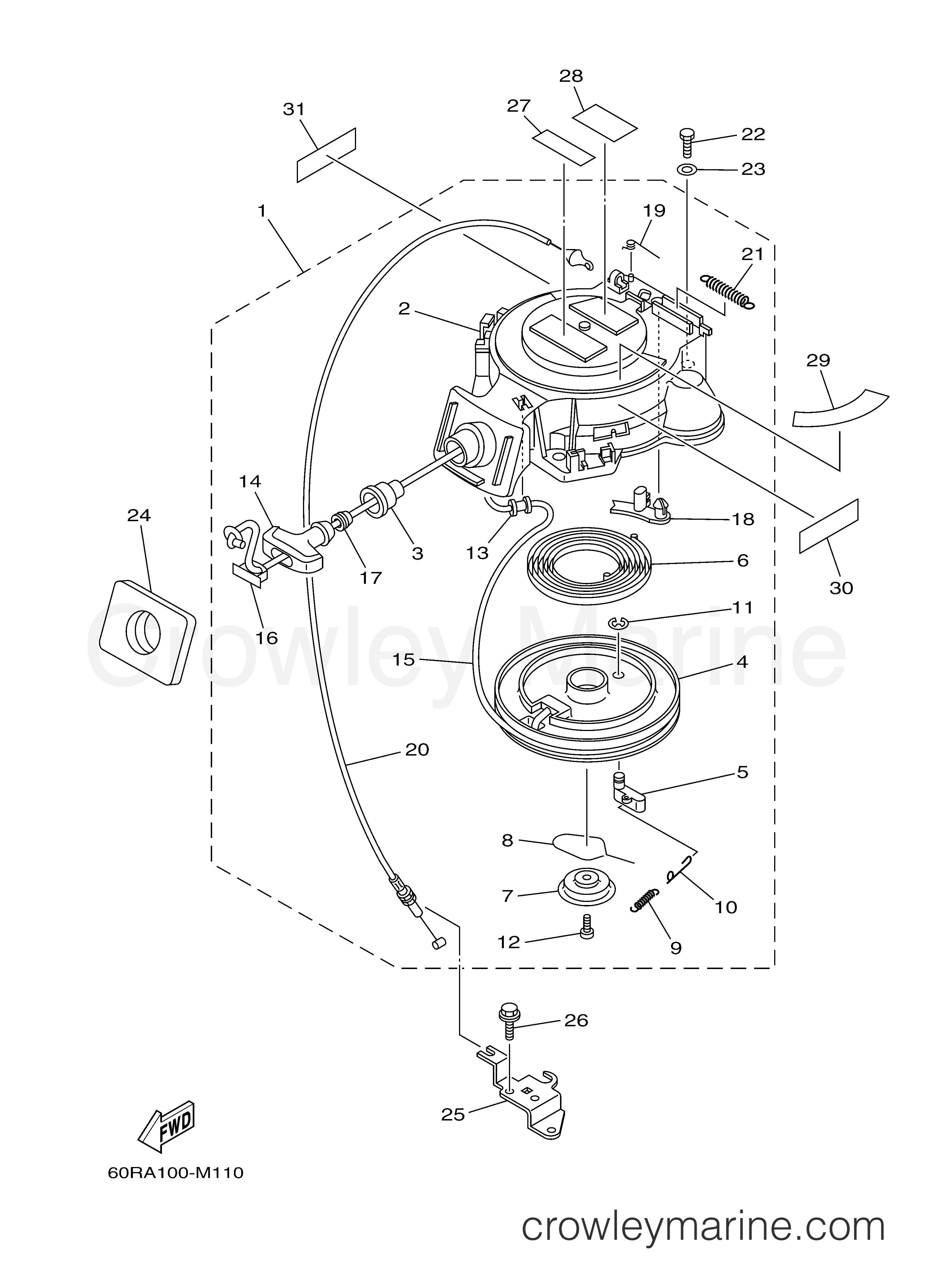 Yamaha Motors F8LMHA - STARTER