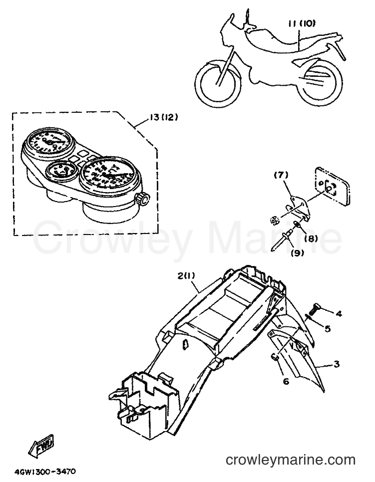 Yamaha Motors TDR125 (4GW4) [040] - ALTERNATE FOR CHASSIS