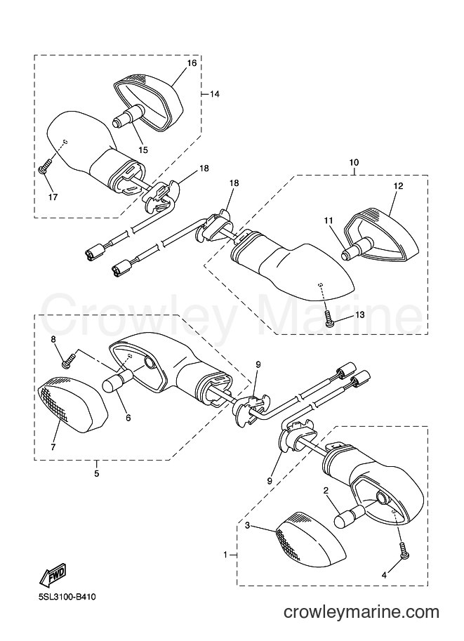 2004 Sport Bike YZF-R1 - YZF-R1 (5VY6) [010] - FLASHER LIGHT