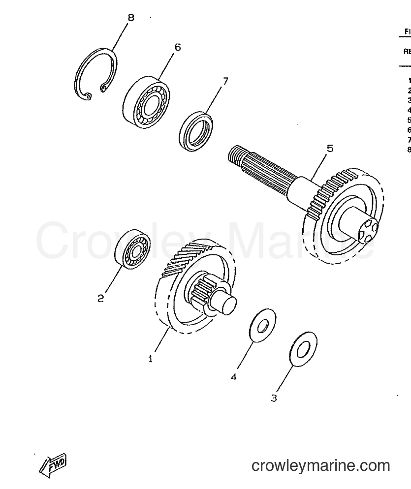 1995 Scooter CW50RS - CW50RS (4TD4) [999] - TRANSMISSION