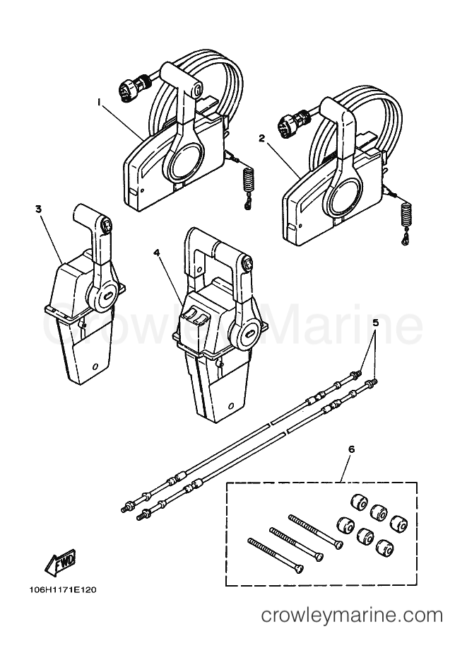 Yamaha Motors 90A (6H10) [010] - REMOTE CONTROL