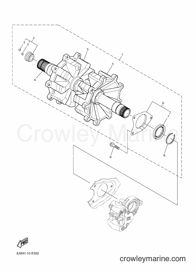 Yamaha Motors SRV10RD (8JP4) [010] - TRACK DRIVE 1