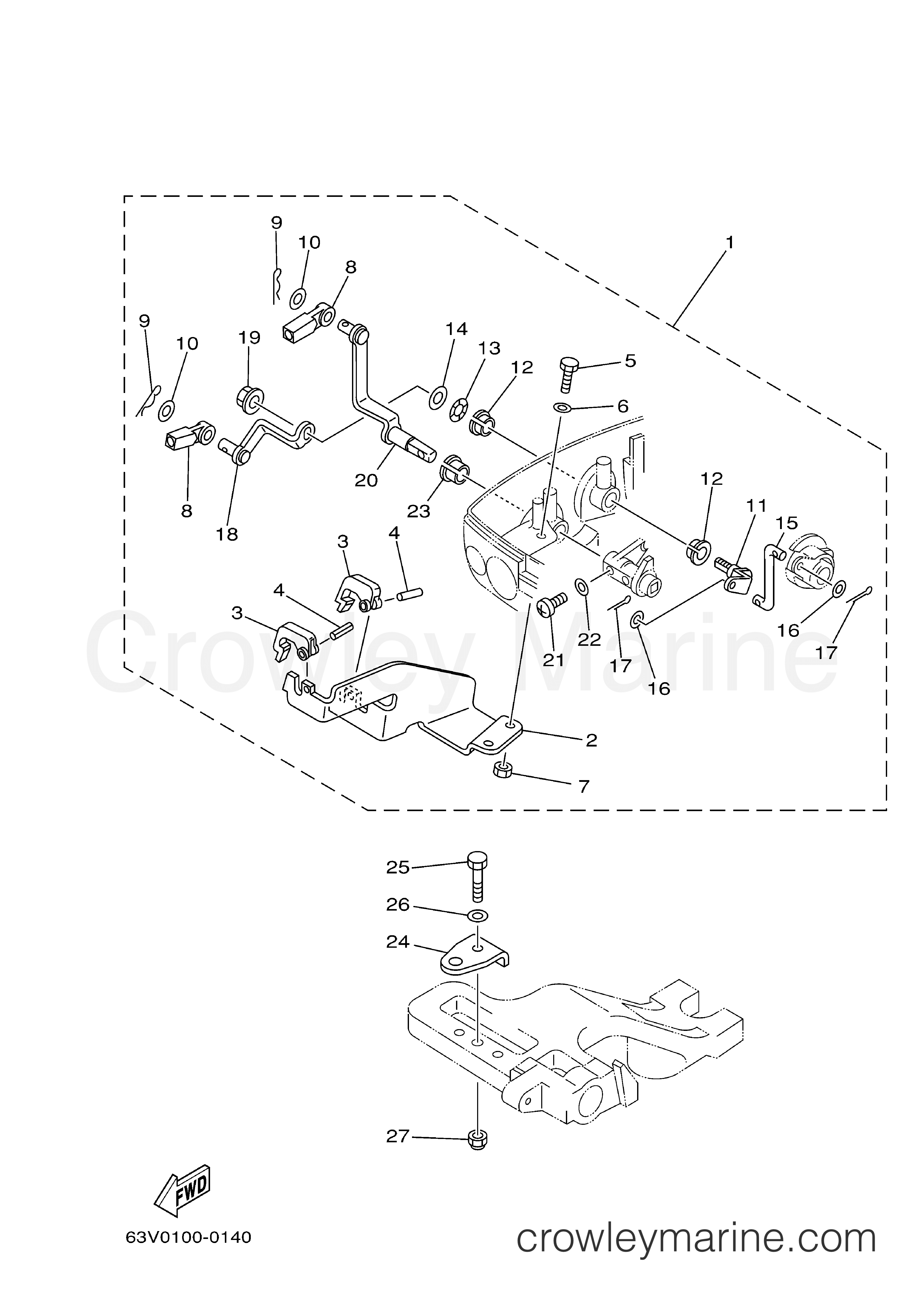 Yamaha Motors 15MLHY - REMO CON ATTACHMENT