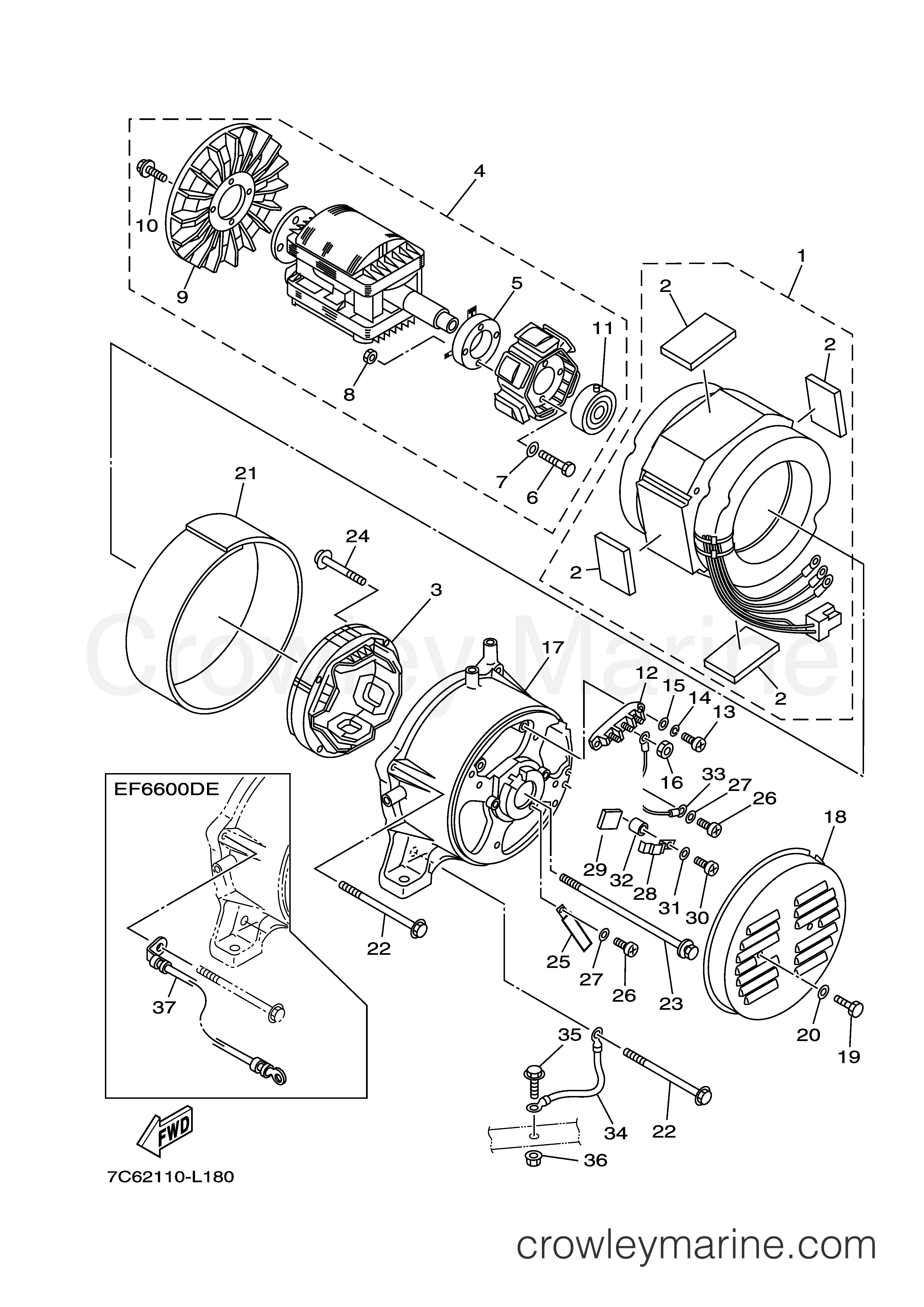 Yamaha Motors EF6600DEQ - GENERATOR