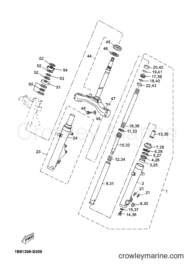 Yamaha Motors YP250R (1C06) [010] - STEERING
