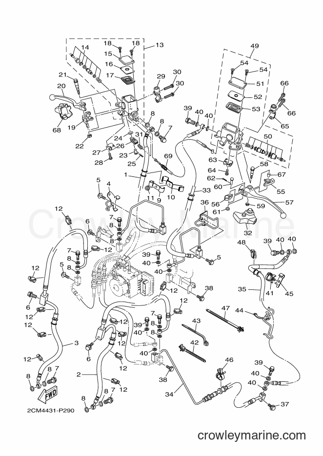 Yamaha Motors MW125A (2CMP) [050] - FRONT MASTER CYLINDER