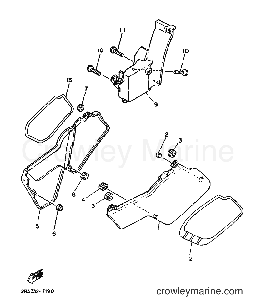 1987 Scooter DT80LC - DT80LC (2RA) [999] - SIDE COVER