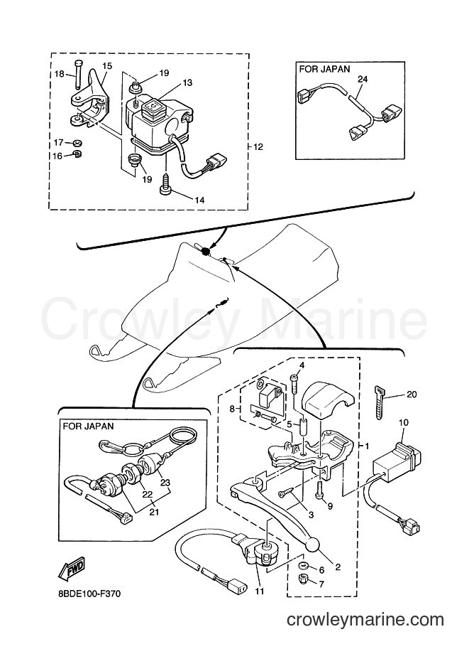 Yamaha Motors BR250T (8BDH) [010] - HANDLE SWITCH & LEVER