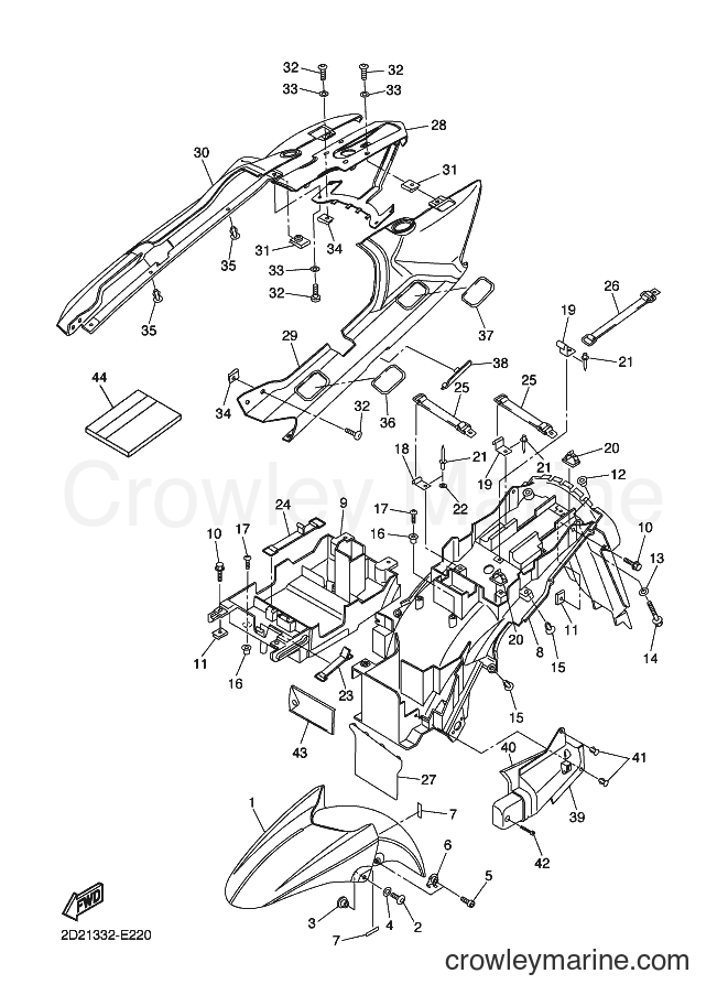 2007 Sport Bike FJR1300AS - FJR1300AS (2D27) [040] - FENDER