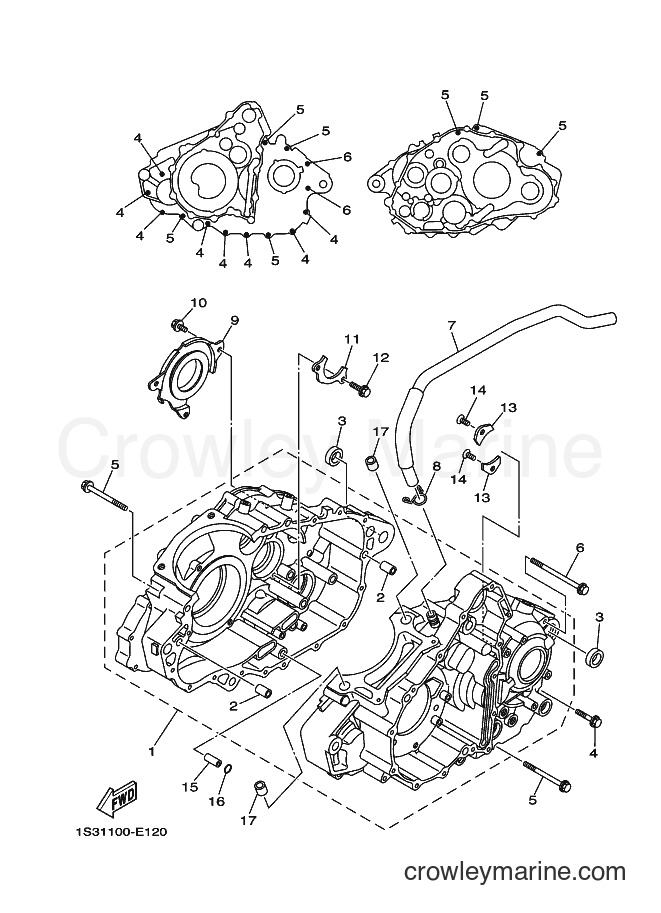 Yamaha Motors YFM700R (1ASH) [010] - CRANKCASE