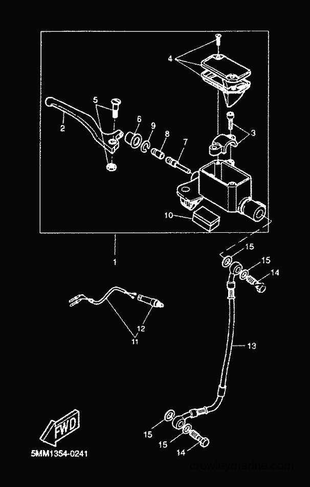 2001 Scooter CW50 - CW50 (5HG9) [040] - FRONT MASTER CYLINDER