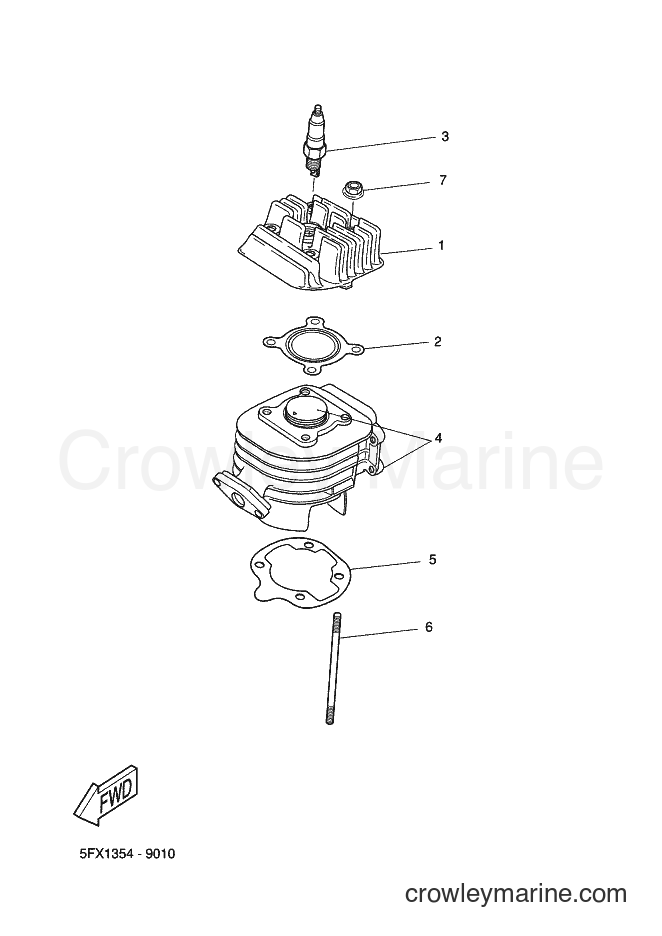 Yamaha Motors CW50 (5MS2) [010] - CYLINDER