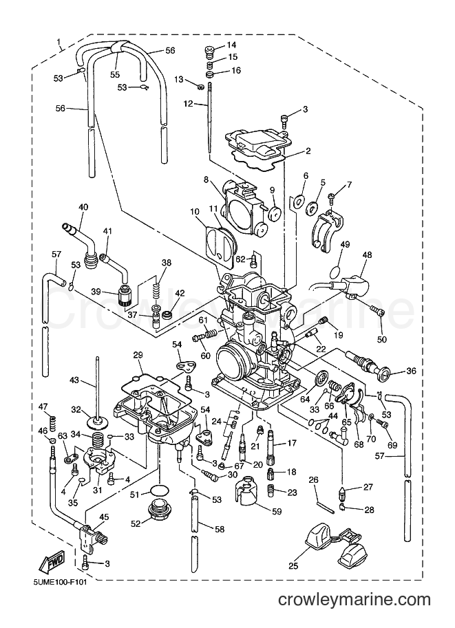 2007 Dirt Bike WR250F - WR250F (5UMF) [010] - CARBURETOR