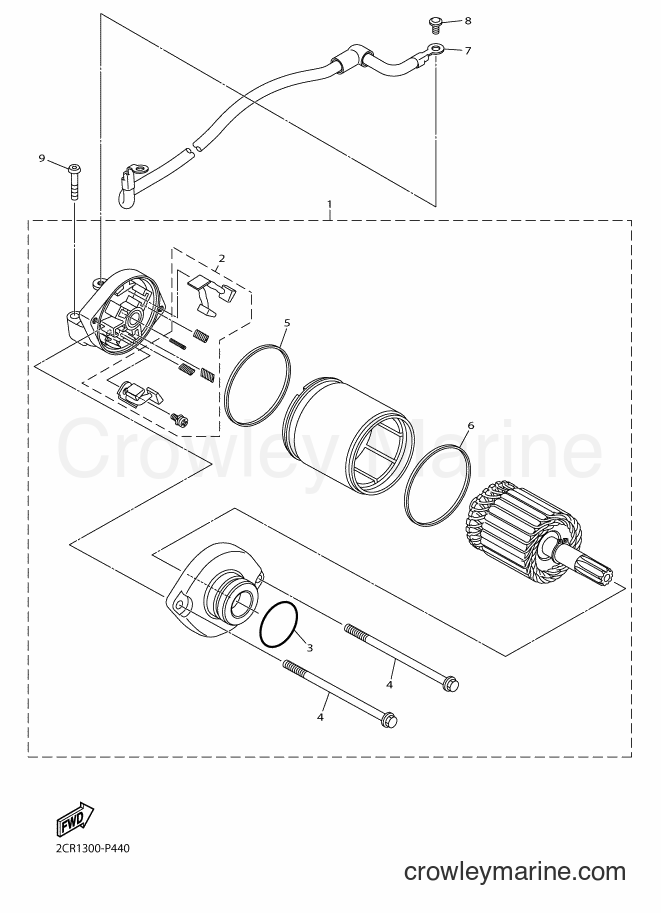 Yamaha Motors YZF-R1M (2KS4) [010] - STARTING MOTOR