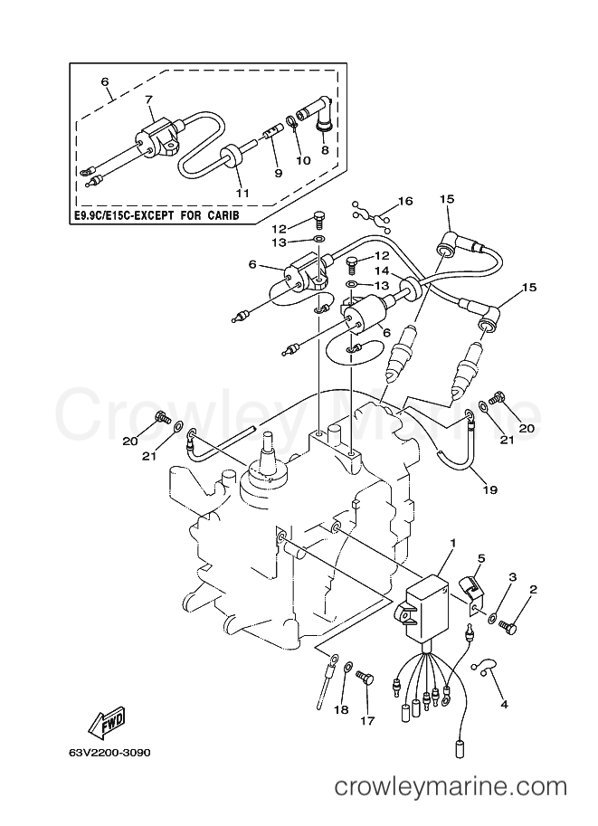 Yamaha Motors E15CMHS (65F2) [090] - ELECTRICAL
