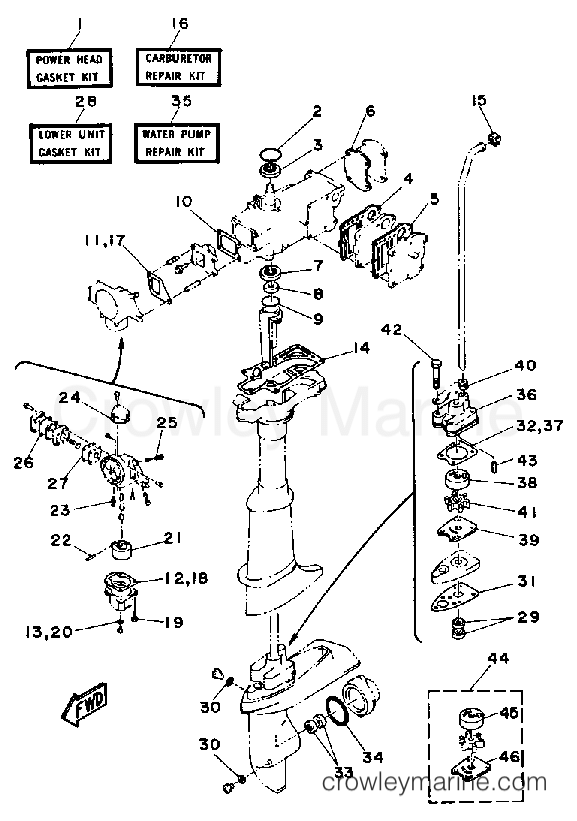 Yamaha Motors 4LF - REPAIR KIT