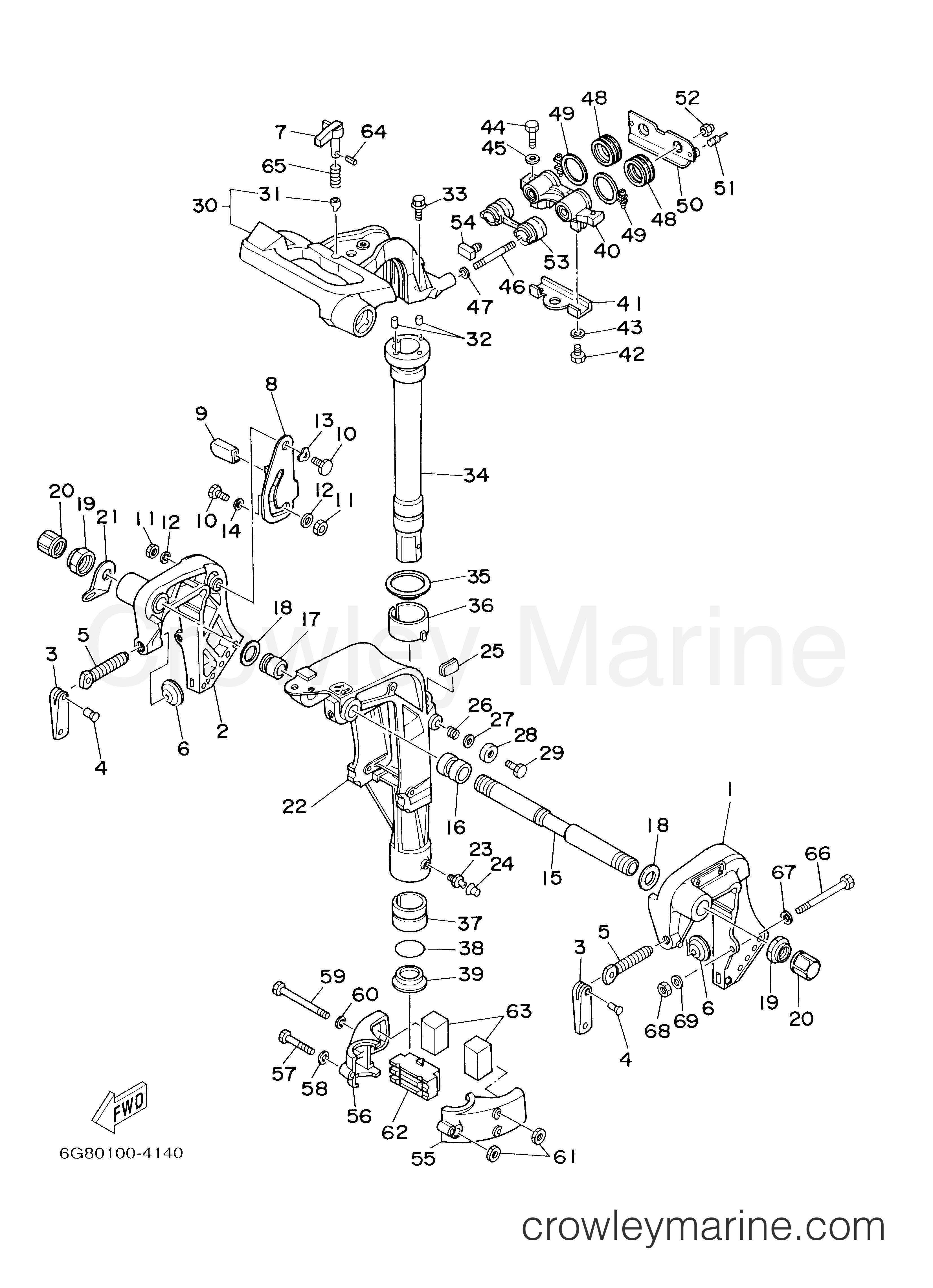 Yamaha Motors T9.9ELHY - BRACKET 1