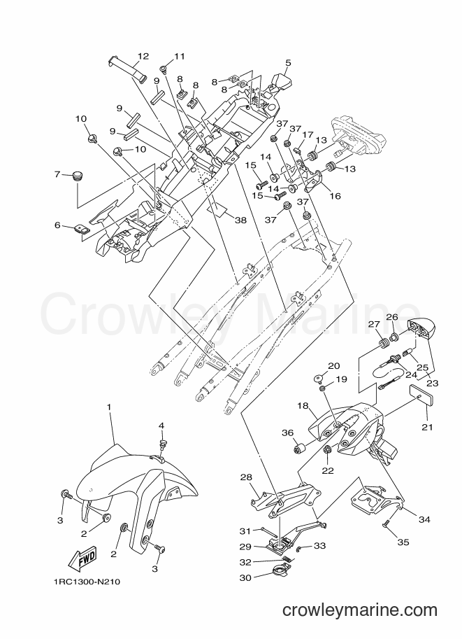 2014 Street Bike MT09 - MT09 (1RCD) [010] - FENDER