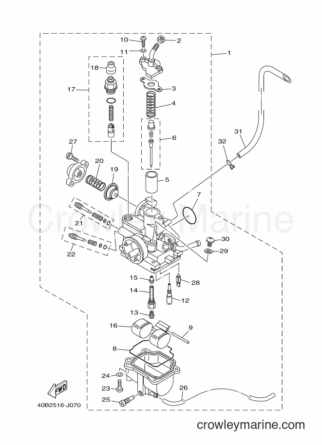 2010 Scooter T110C - T110C (40B2) [010] - CARBURETOR