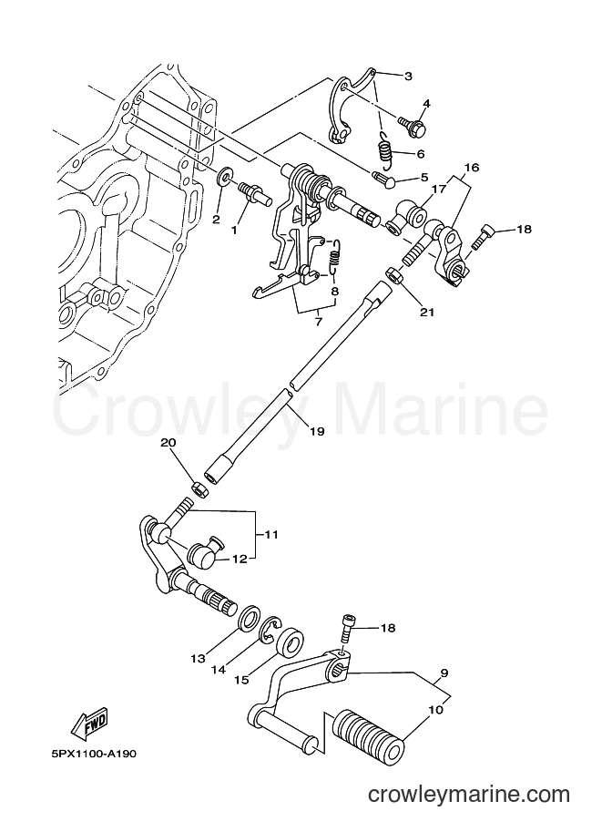 Yamaha Motors XV1700PC (5PXC) [010] - SHIFT SHAFT
