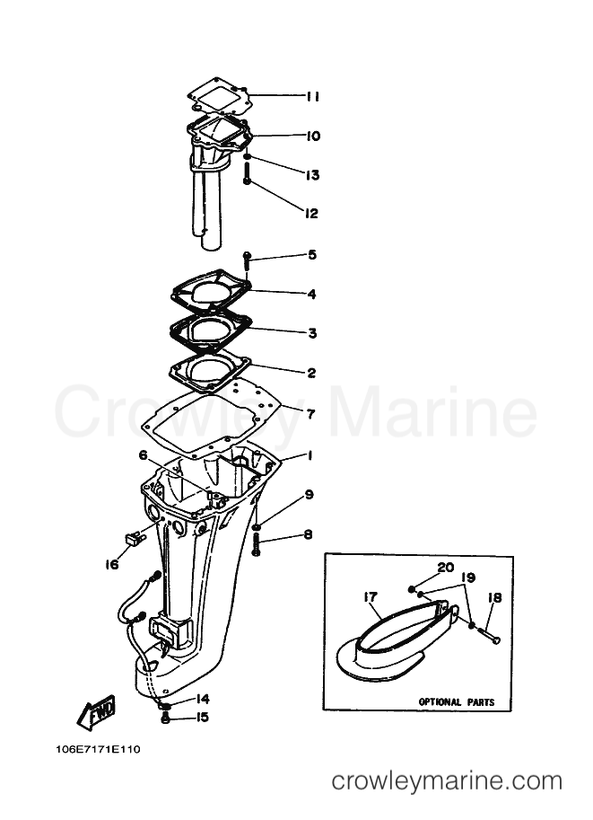 Yamaha Motors 15D (6E8) [040] - UPPER CASING