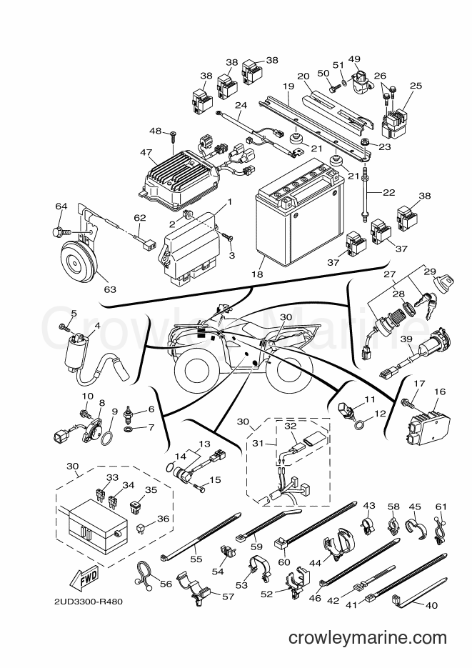 Yamaha Motors YFM700FWAD (2UD3) [010] - ELECTRICAL 1