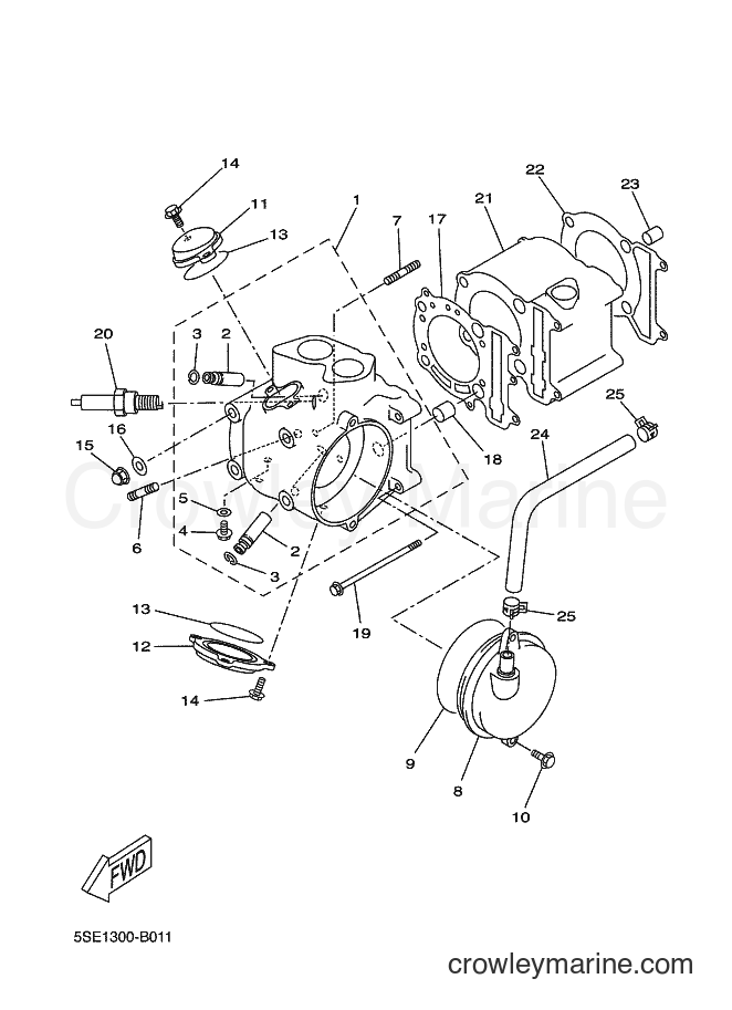 2004 Scooter VP300 - VP300 (1S61) [080] - CYLINDER