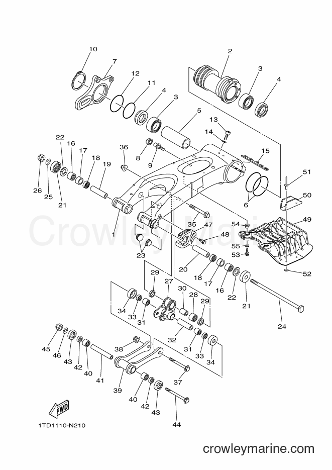 2015 ATV YFZ450R - YFZ450R (1TDH) [010] - REAR ARM
