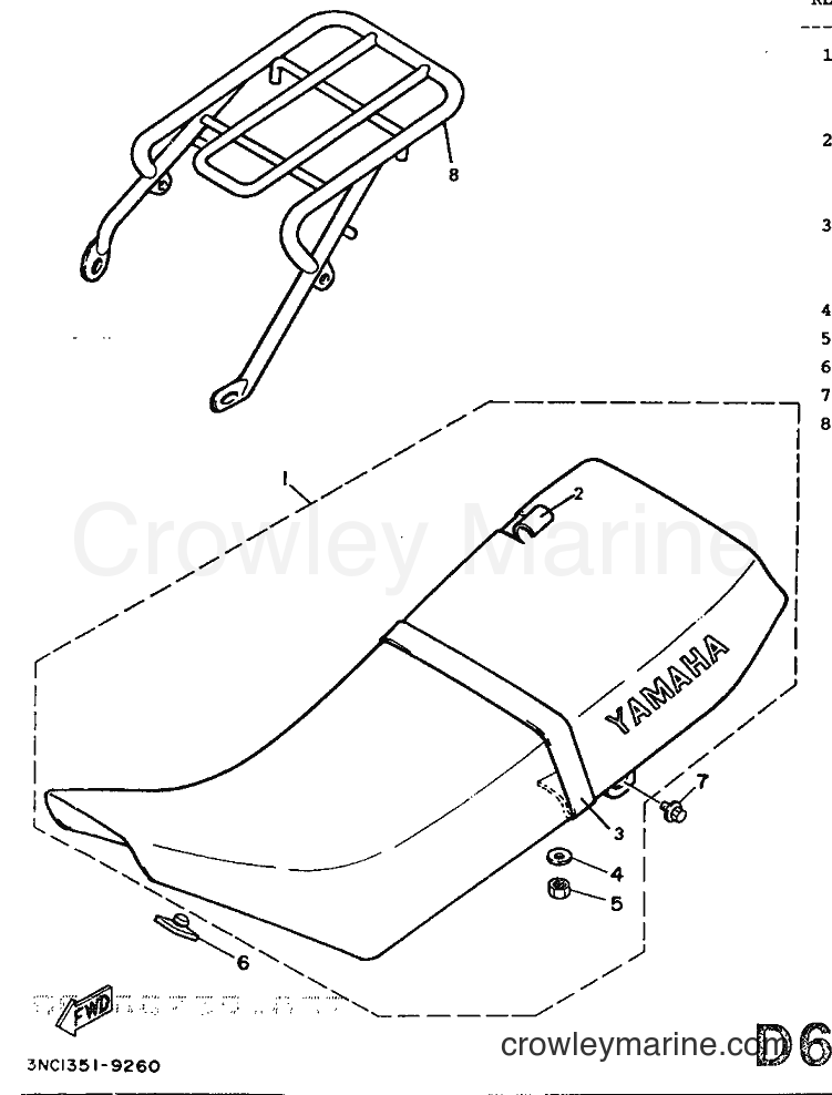 Yamaha Motors DT125R (3PY1) [999] - SEAT