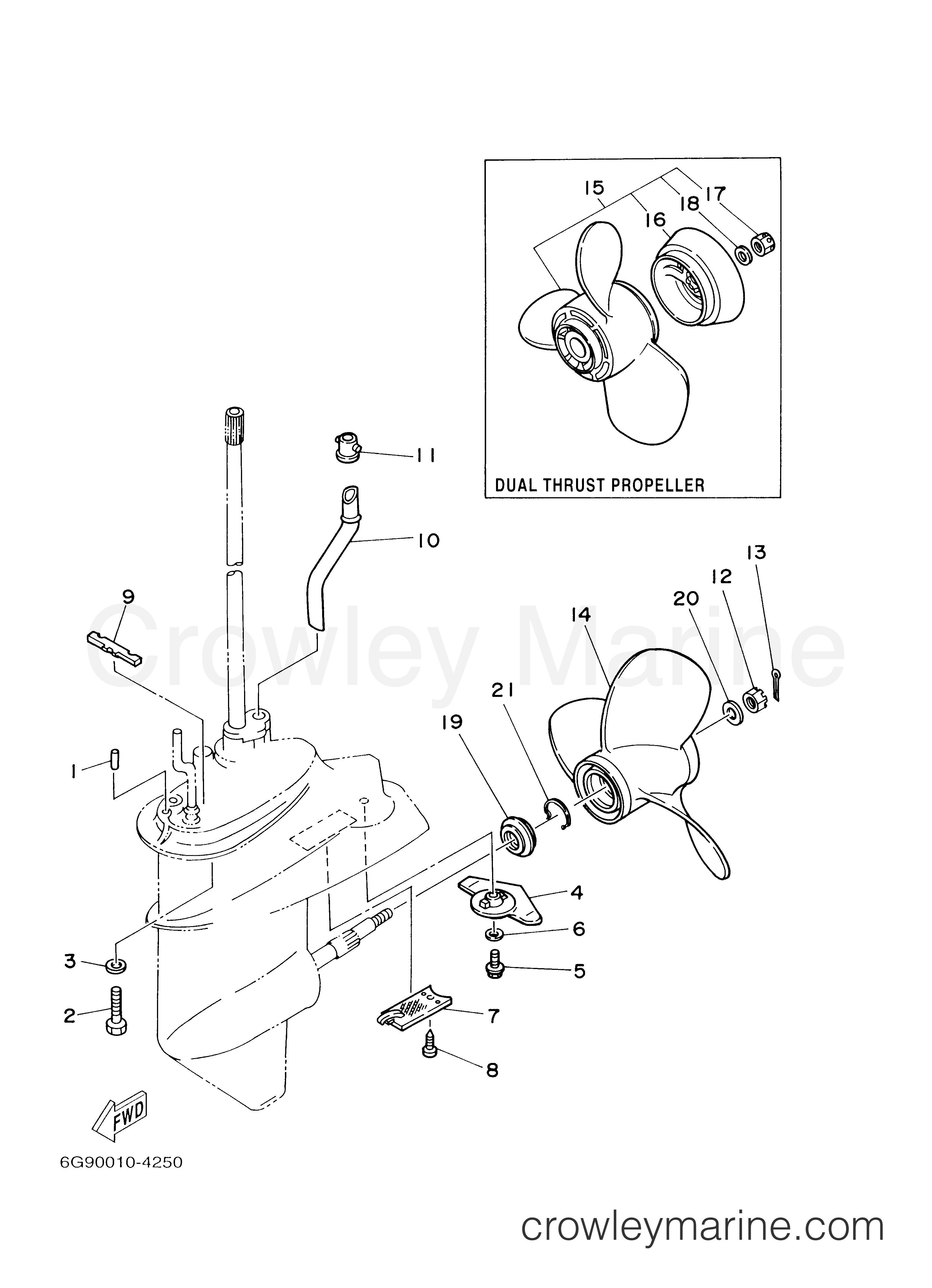 Yamaha Motors F9.9MLHY - LOWER CASING DRIVE 2