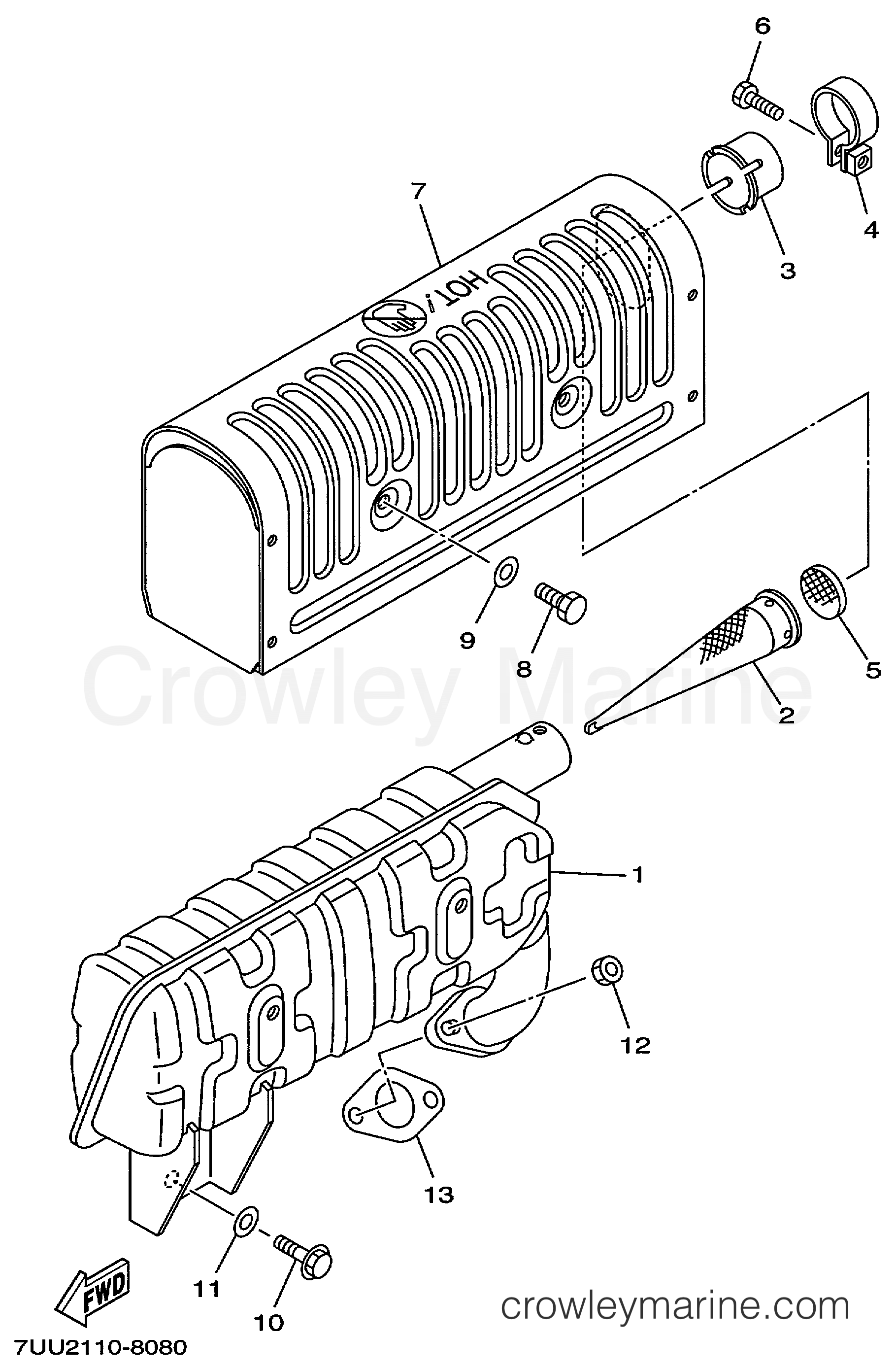 Yamaha Motors EF2600A - EXHAUST