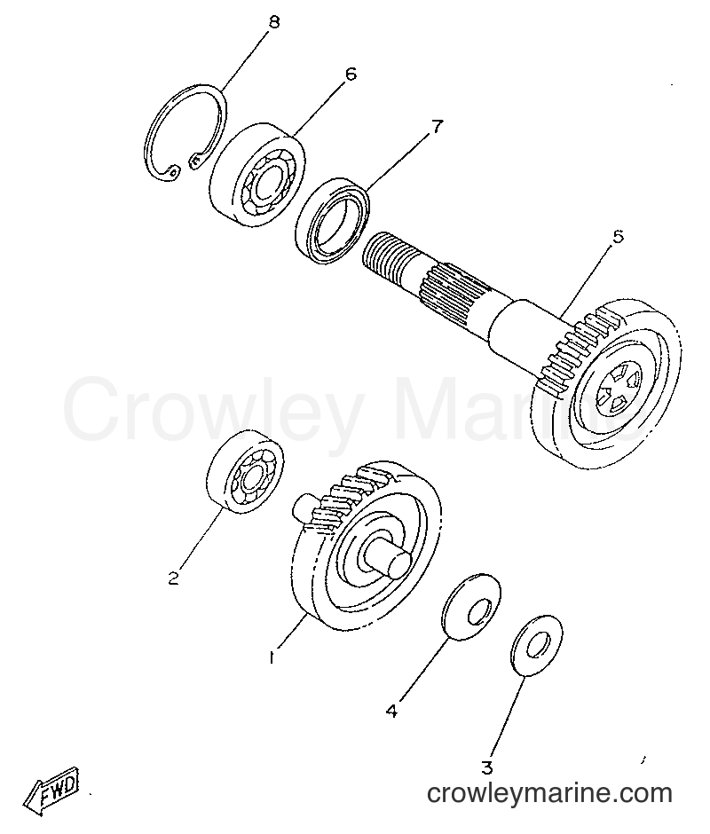 1996 Scooter YA50R - YA50R (4PC6) [999] - TRANSMISSION
