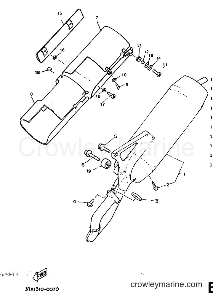 1992 Scooter CW50 - CW50 (3VL2) [999] - EXHAUST