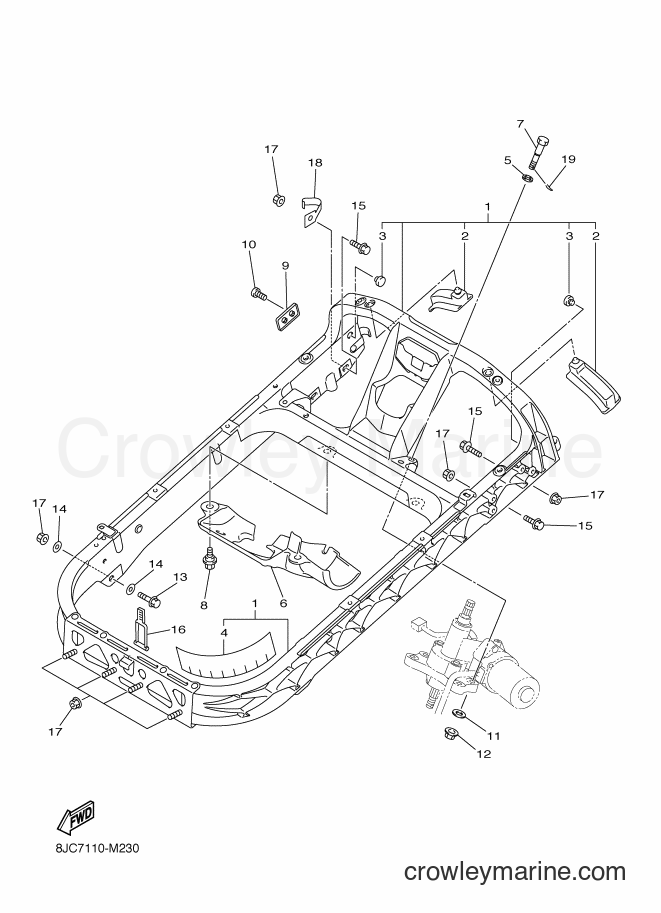 Yamaha Motors RX10ST2 (8KL3) [020] - STEERING GATE